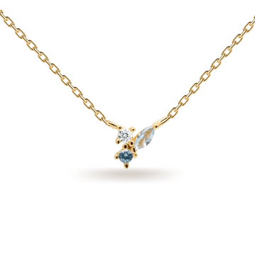 Κολιέ Midnight Blue Επιχρυσωμένο Ασήμι 925 PDPAOLA CO01-176-U - themelidisjewels